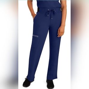 EUC Healing Hands HH360 Nisha Yoga Drawstring Uniform Scrubs Pants Navy Large